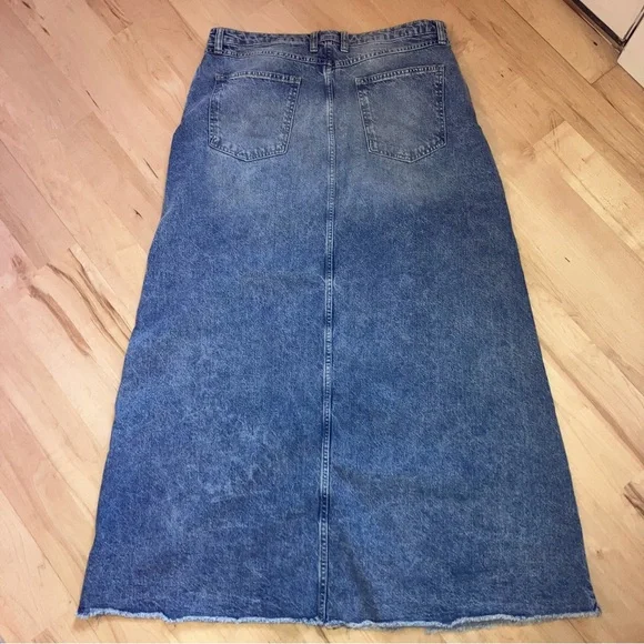 Free People Come As You Are Denim Maxi Skirt - Picture 5 of 10